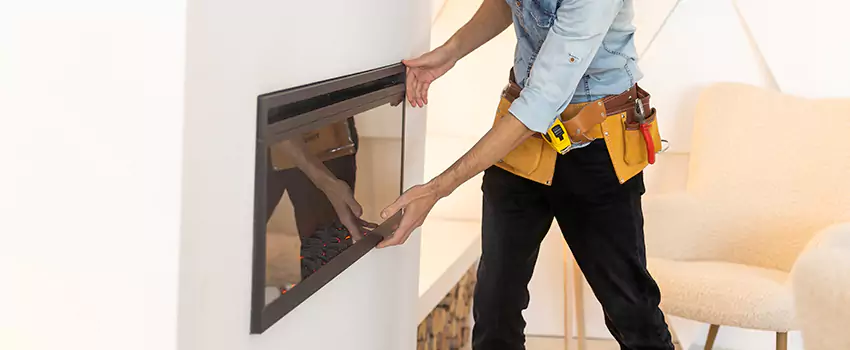 Metal Fireplace Installation in Mentor, Ohio